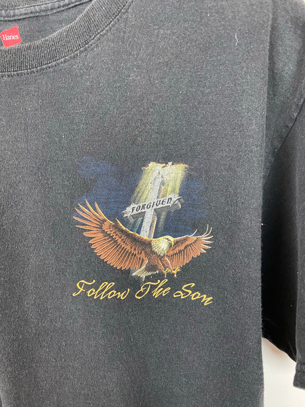 Vintage Faded Eagle T shirt - M