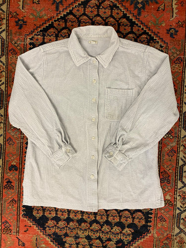 Vintage Grey Corduroy Button Up - S/M