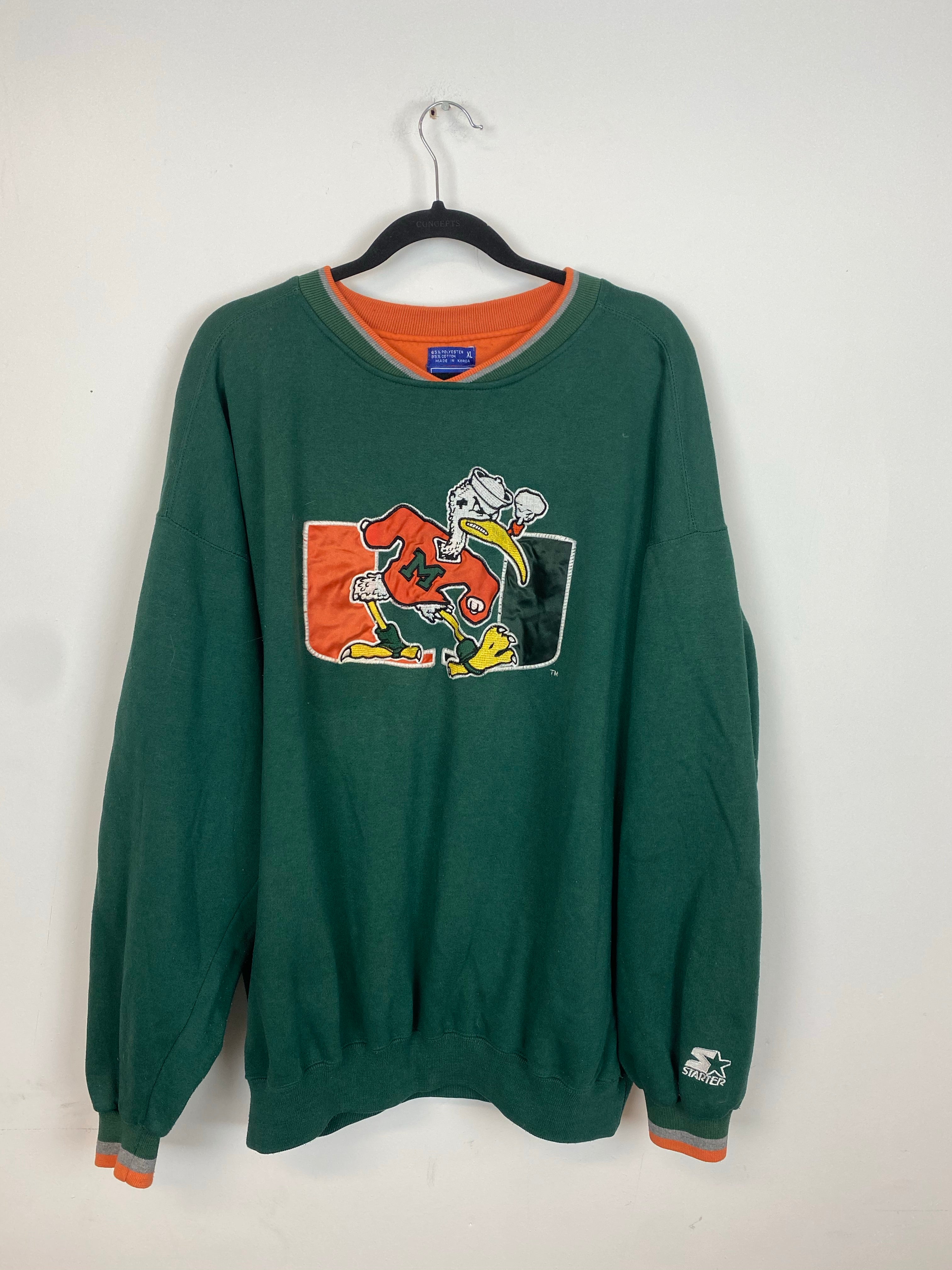 90s starter Miami crewneck - L/XL