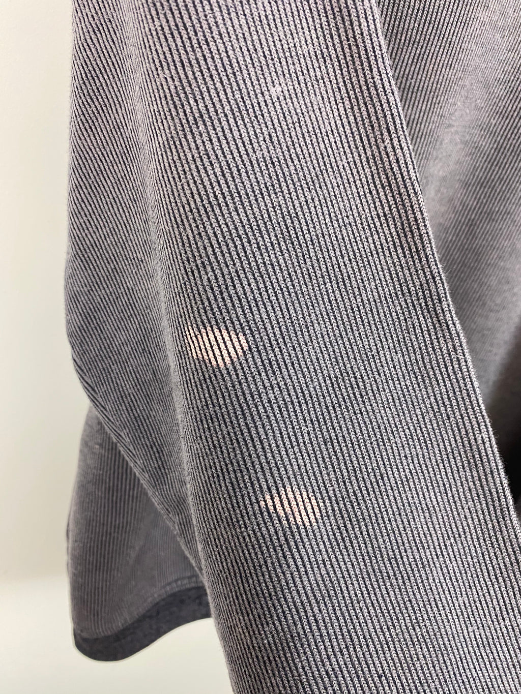 Pinstriped embroidered Chicago Cubs crewneck