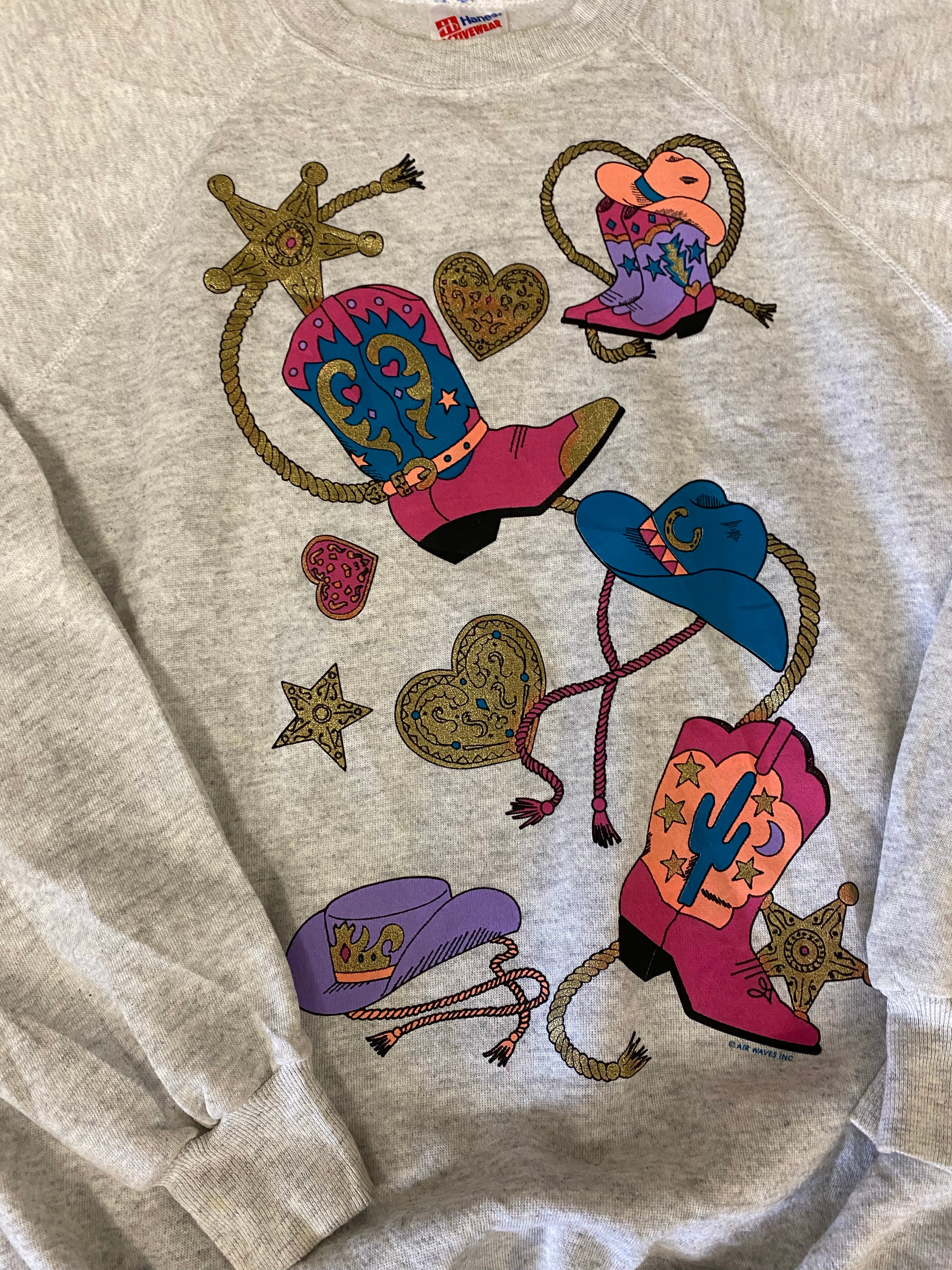 Vintage Cowgirl Crewneck - L