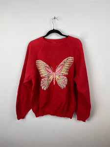 80s butterfly crewneck