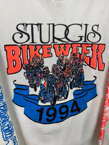 1994 Front and back Sturgis Bike Week crewneck - L