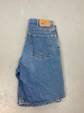 Load image into Gallery viewer, 90s Eddie Bauer High Waisted Denim Shorts - 29in