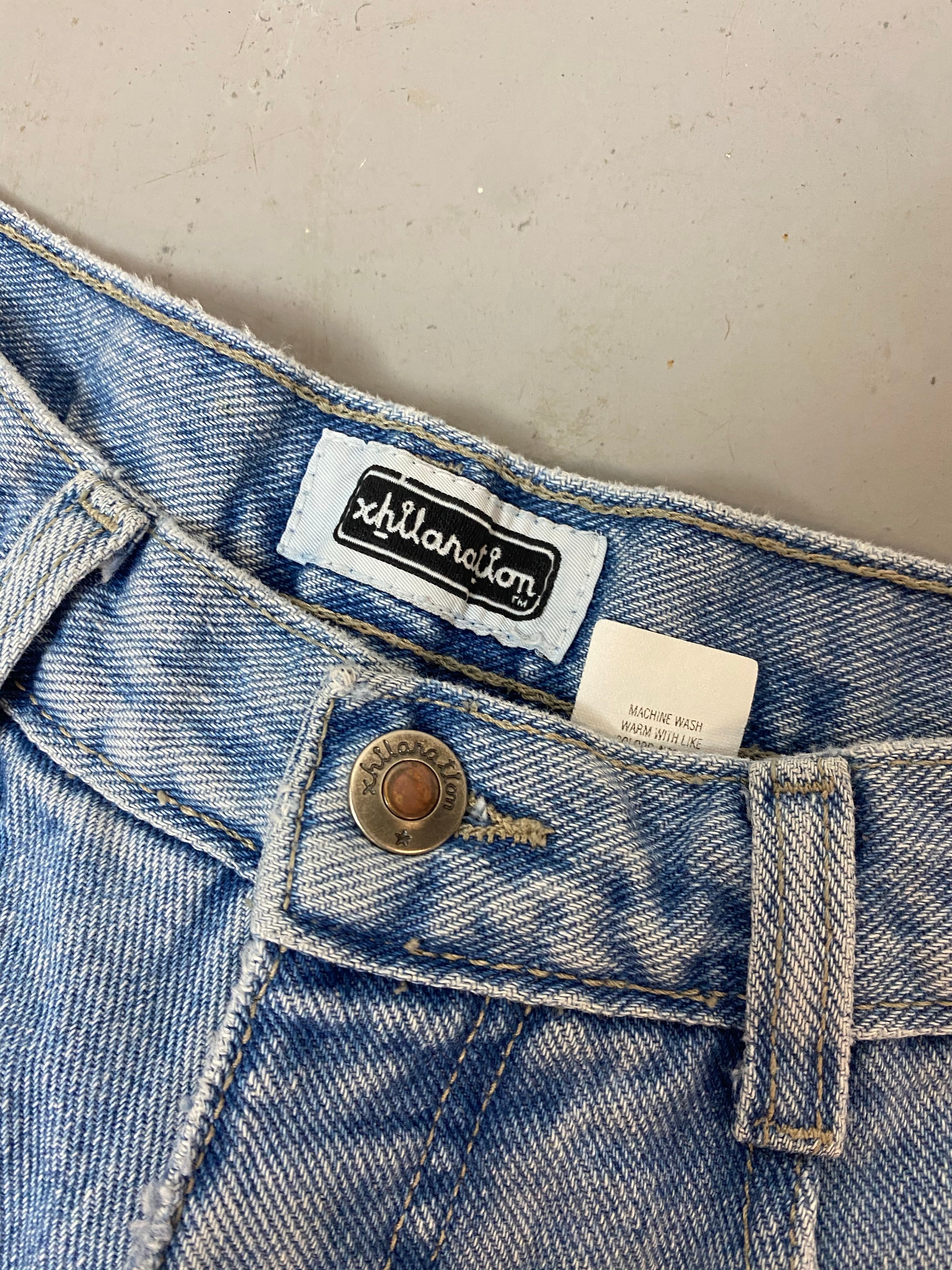 90s High Waisted Xhilaration Hemmed Denim Shorts - 26in