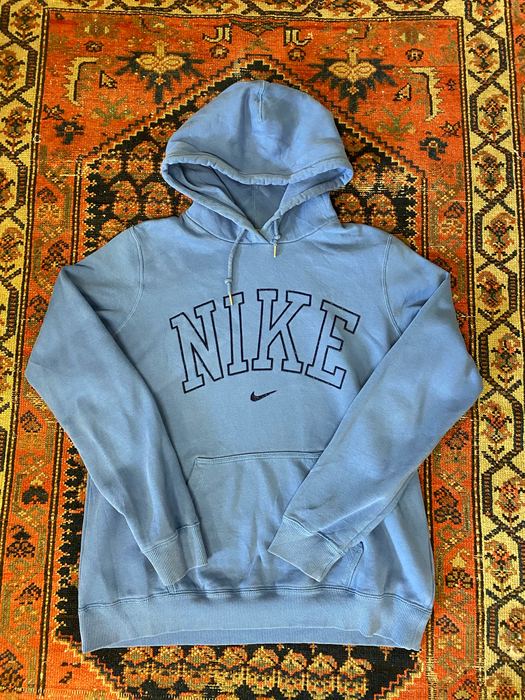 Vintage UNC Blue Nike Hoodie - S