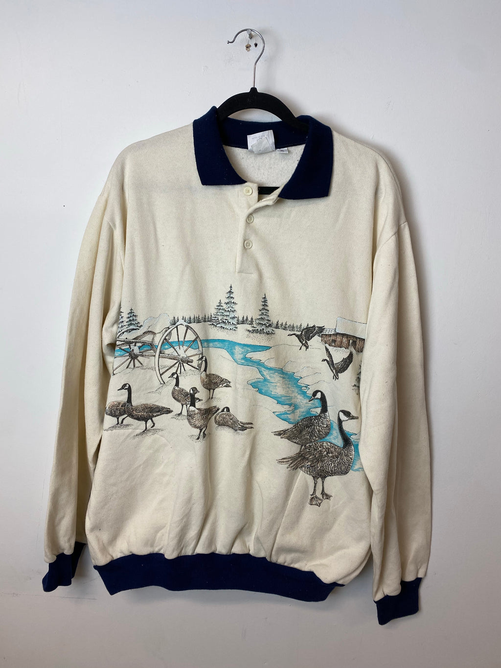 Vintage Collared Loon Crewneck - L