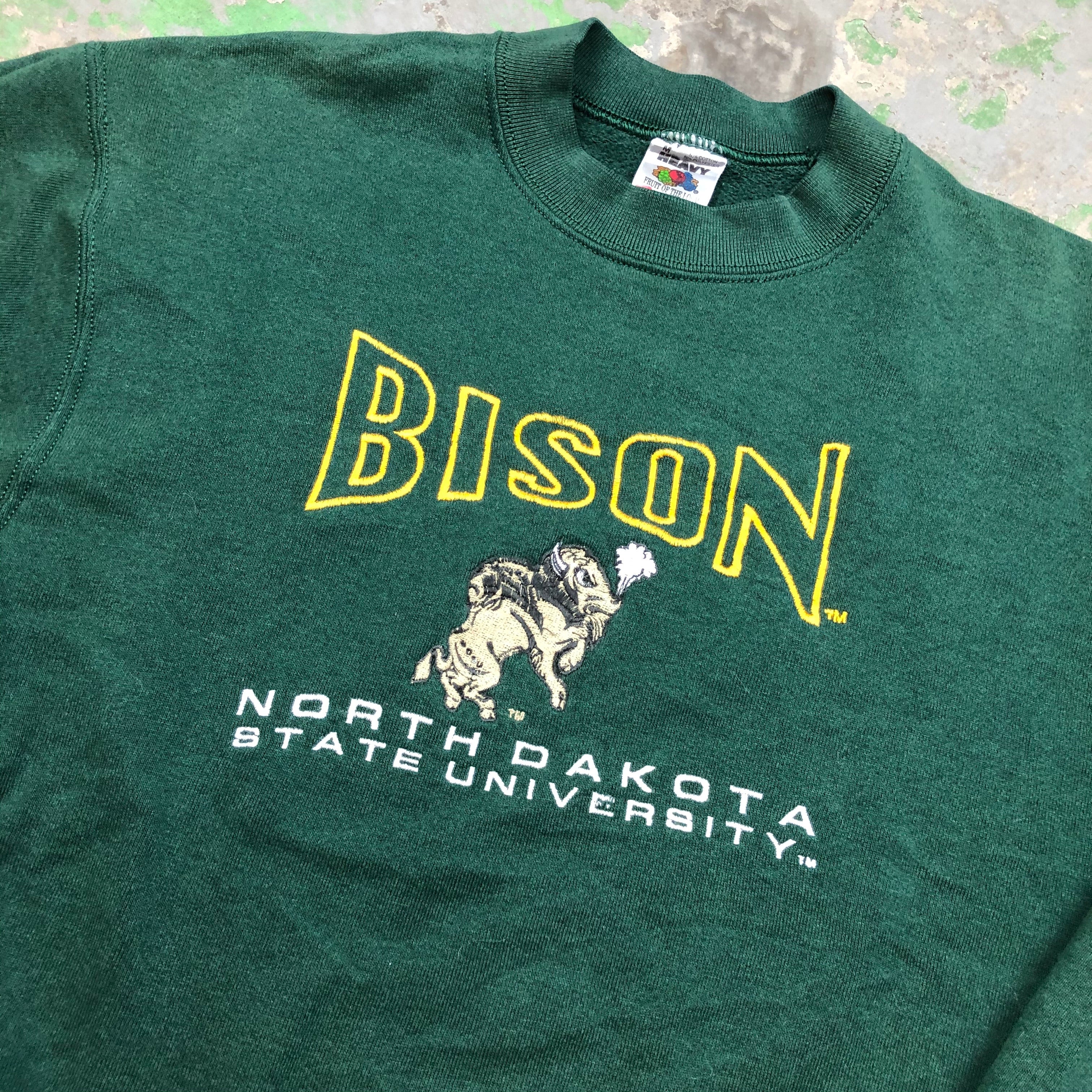 Embroidered bison Crewneck
