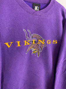 Embroidered Vikings crewneck