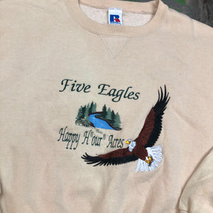 Embroidered eagle Crewneck