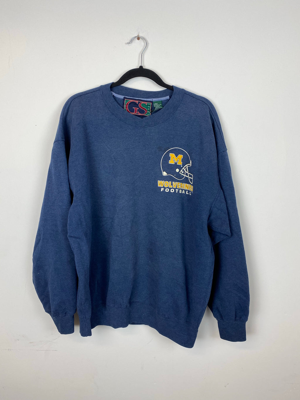 Front and back Michigan crewneck