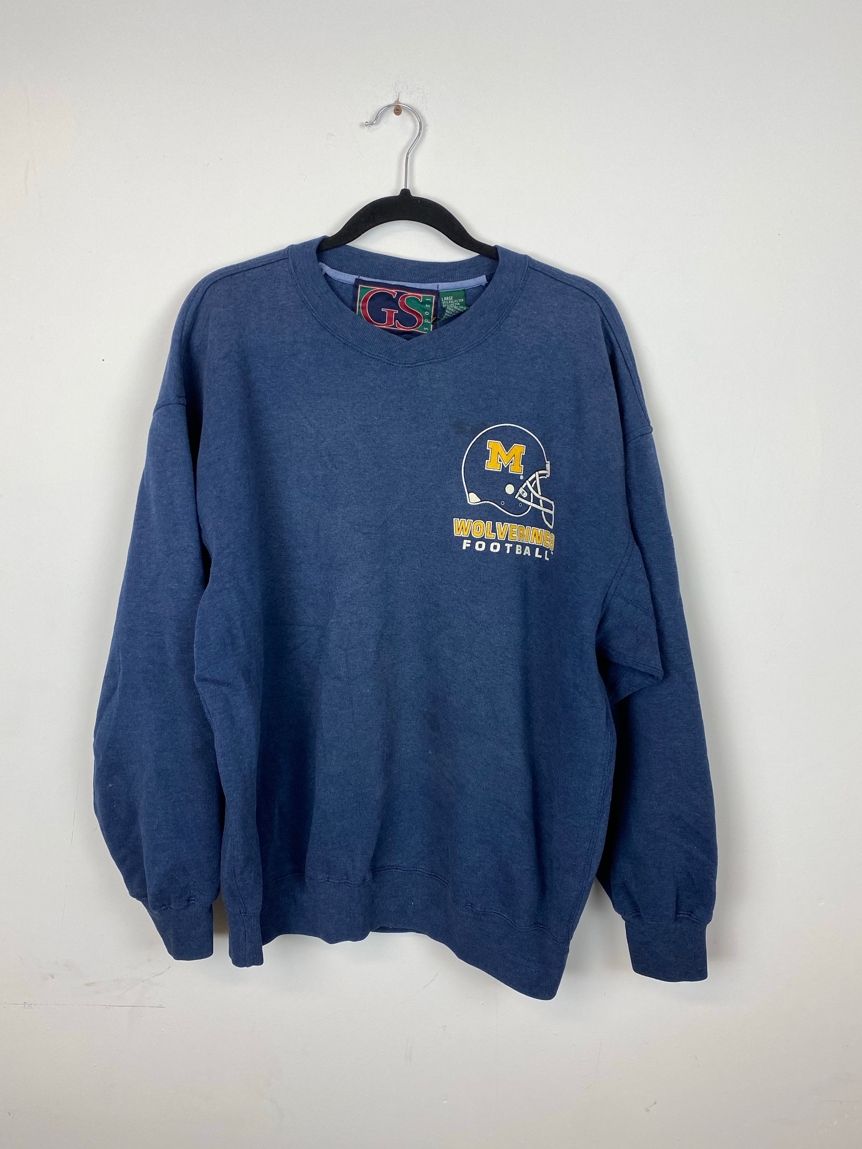 Front and back Michigan crewneck
