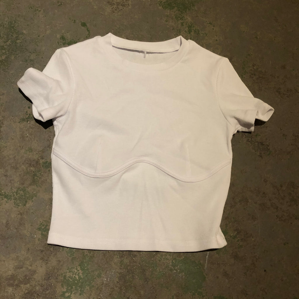 White baby Tee
