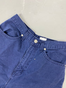 Vintage Blue / Purple High Waisted Denim shorts - 26in