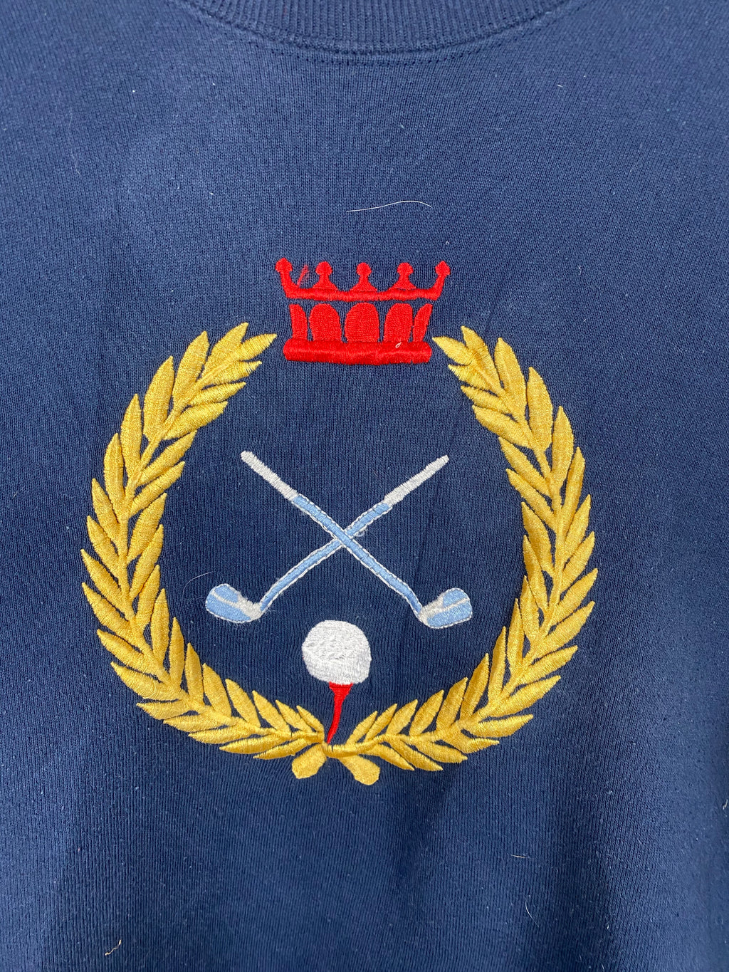 80s embroidered Golf crewneck - S