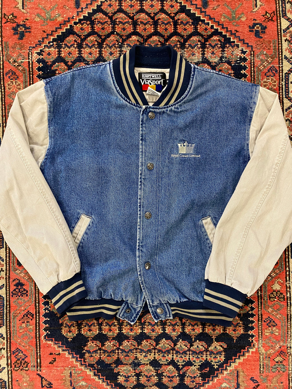 Vintage Royal Crown Denim Jacket - M