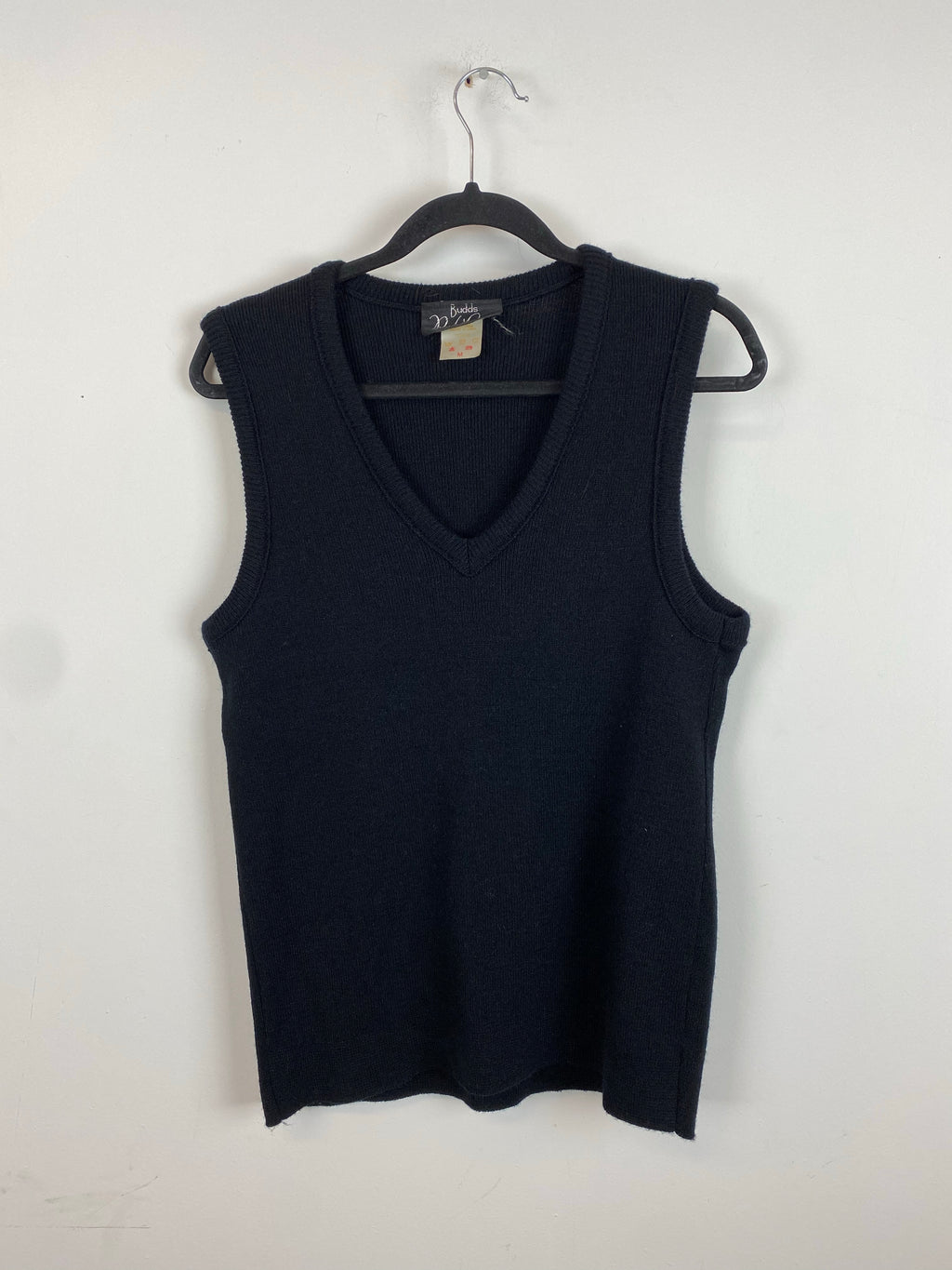 90s black vest - M