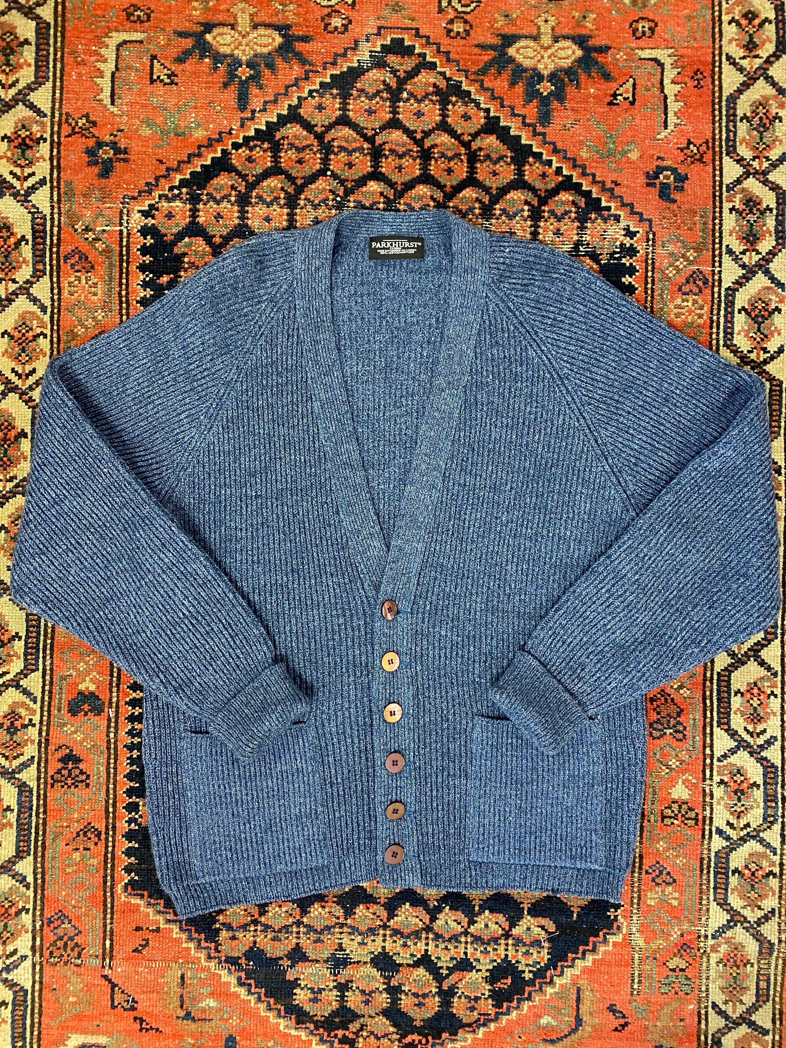 Vintage Heavy Knitted Cardigan - L/XL