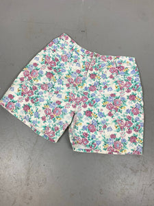 90s high waisted floral denim - 32in