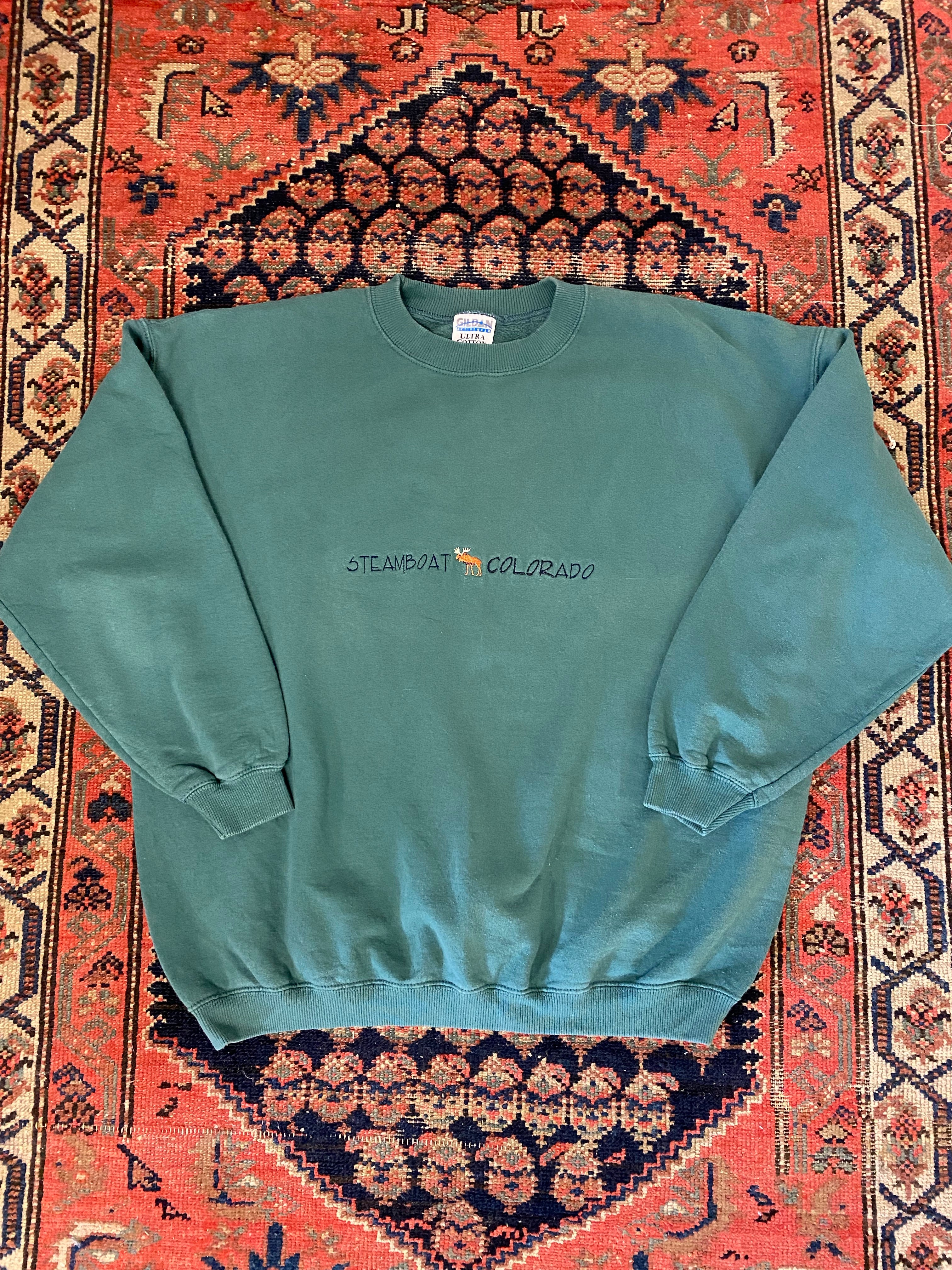 Vintage Embroidered Steamboat Colorado Crewneck - M/L