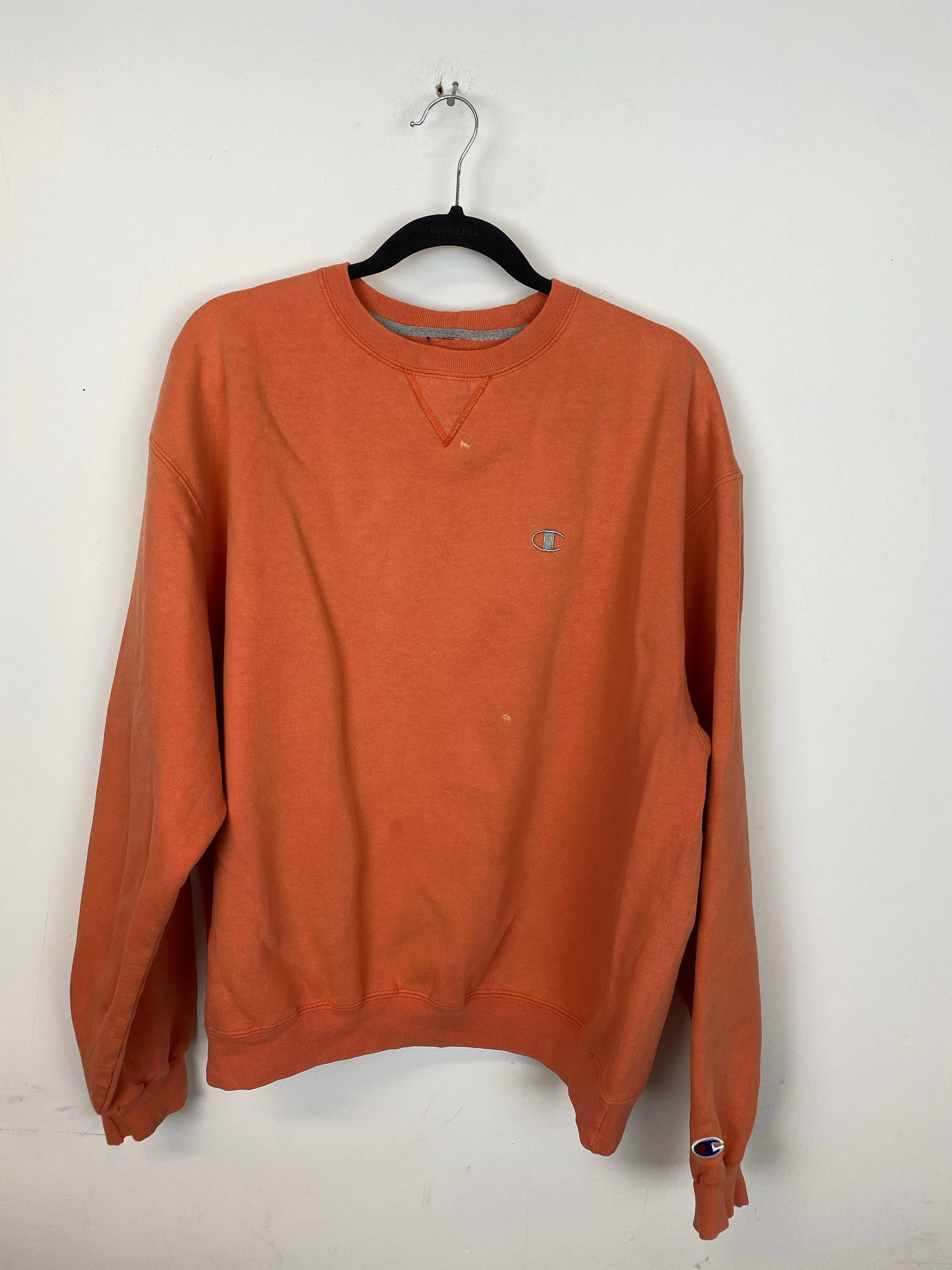 Vintage Orange Champion Crewneck - M