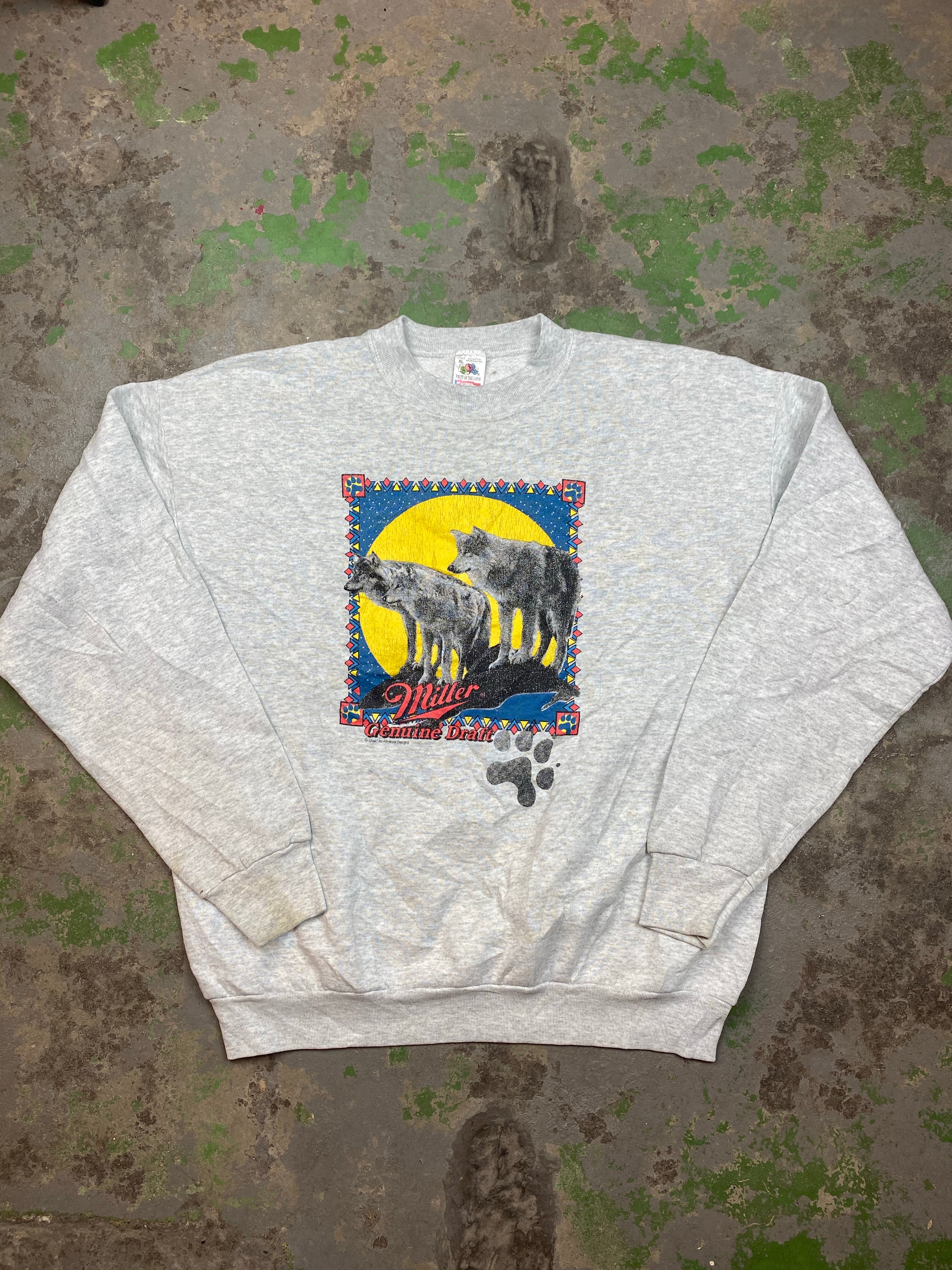 Vintage Miller draft crewneck