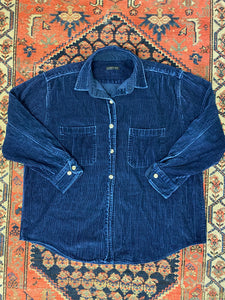 Vintage Thick Corduroy Button Up Shirt - L