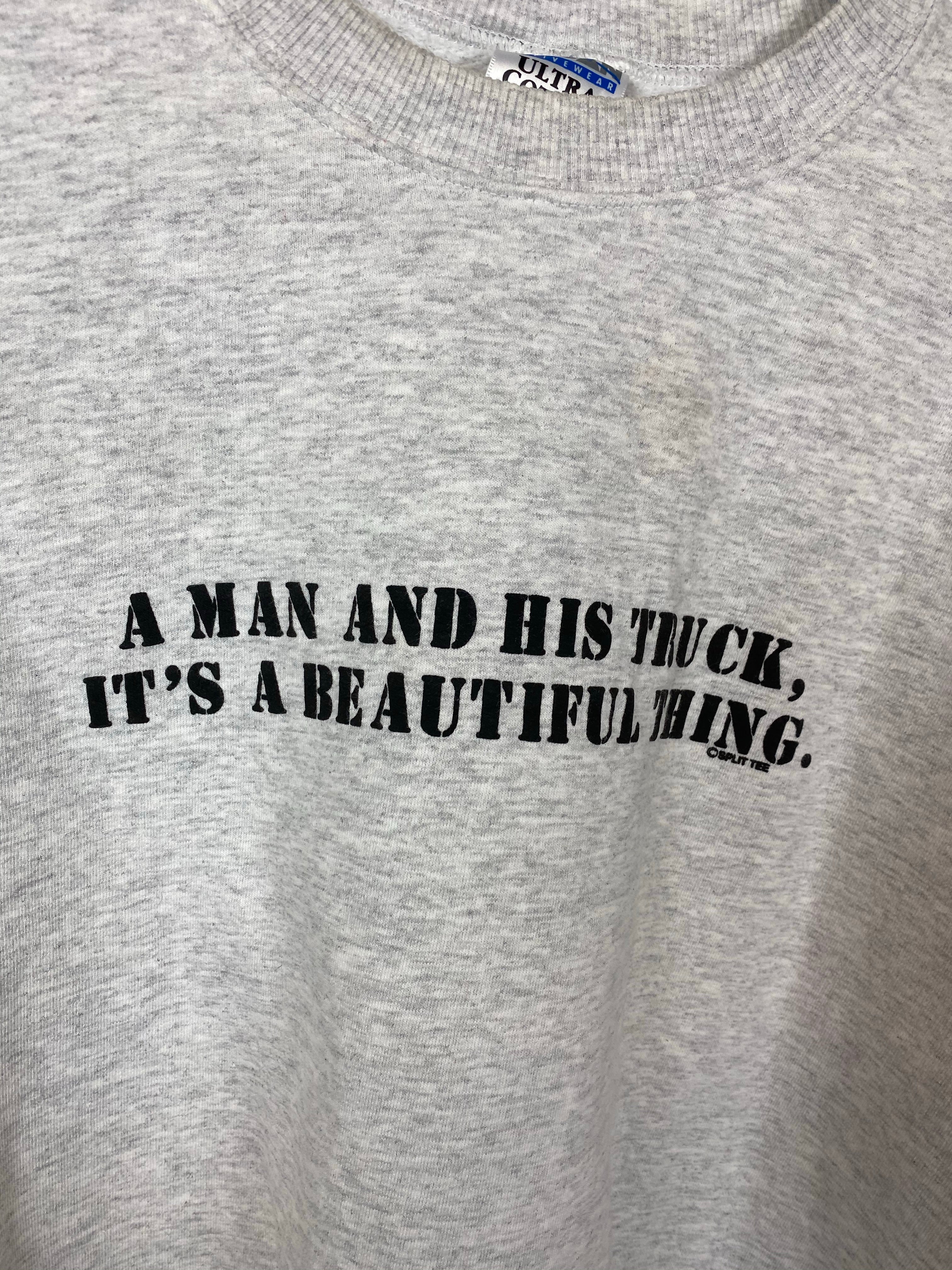 Vintage Man and his trunk crewneck