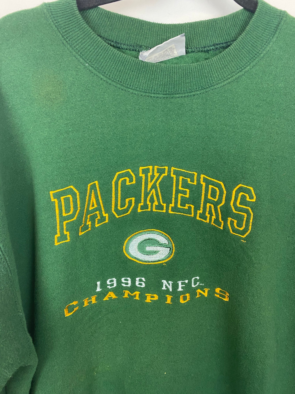 Vintage Embroidered Green Bay Packers Crewneck - S/M