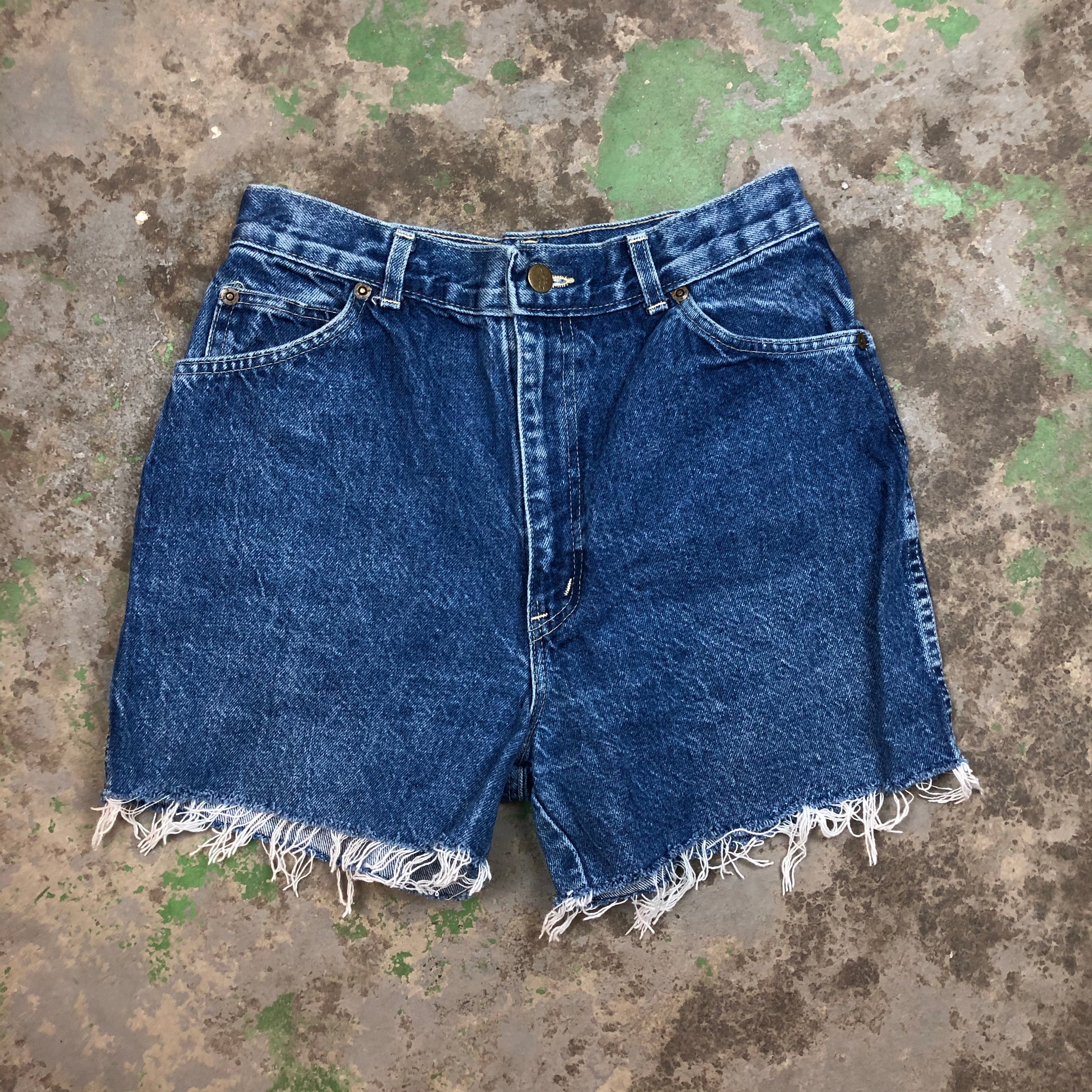Vintage chic denim shorts