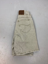 Load image into Gallery viewer, Vintage Stone Wash Lee High Waisted Denim Shorts - 24in