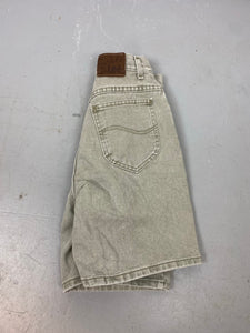 Vintage Stone Wash Lee High Waisted Denim Shorts - 24in