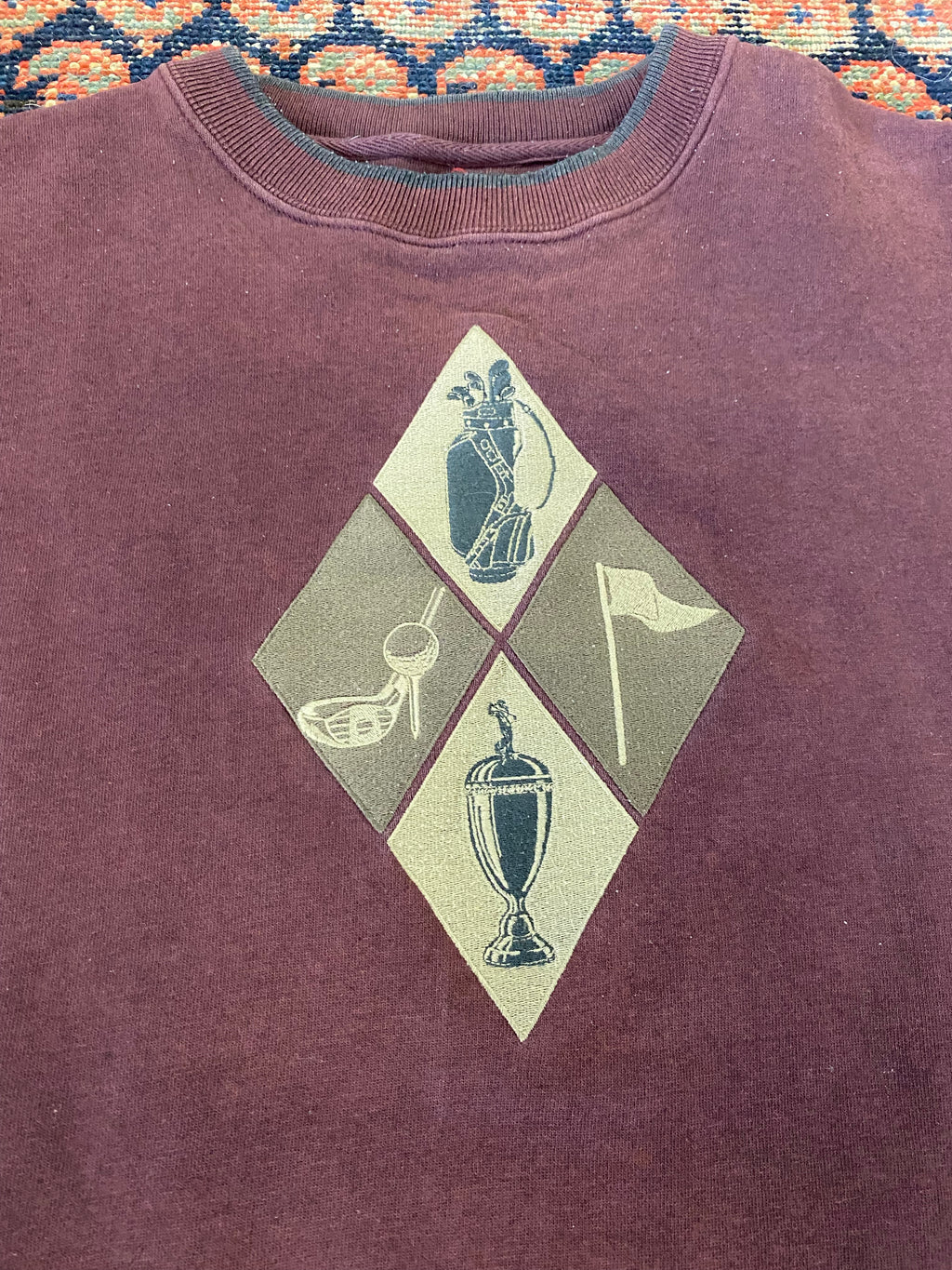 Vintage Embroidered Golf Crewneck - L