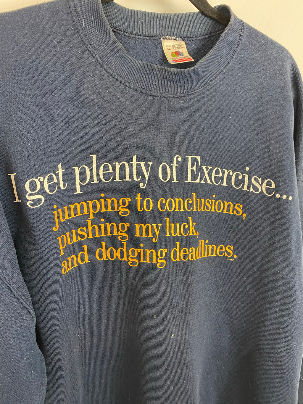 90s spell out crewneck - M