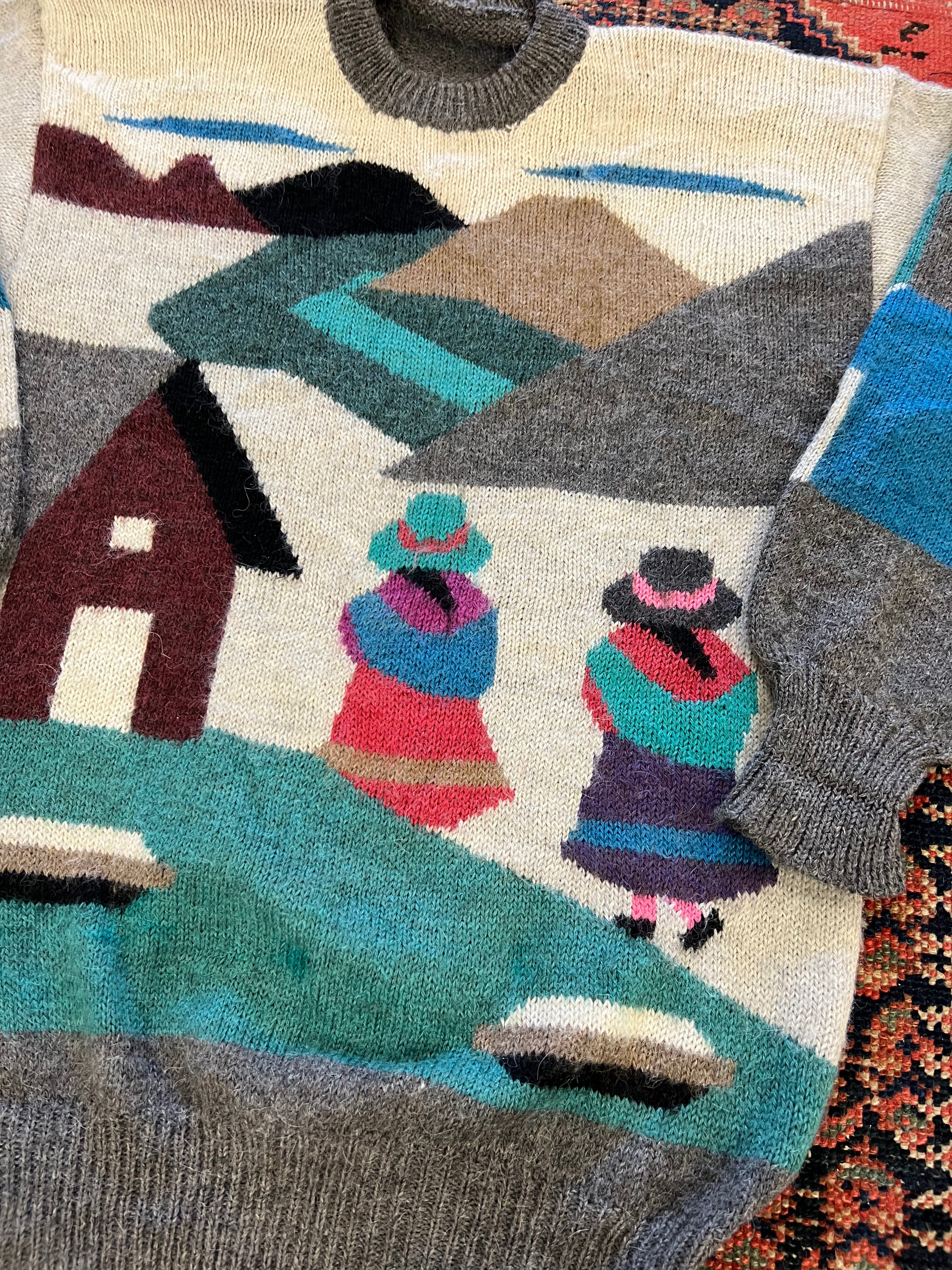 VINTAGE KNIT SWEATER - S/M