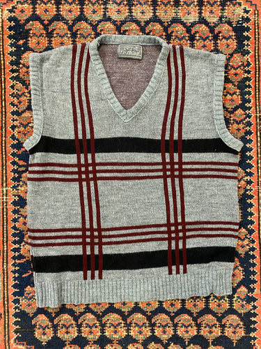 Vintage Patterned Vest - S