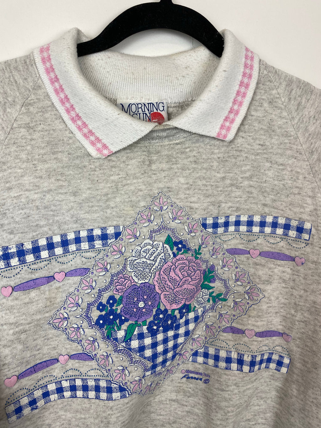 90s collared crewneck