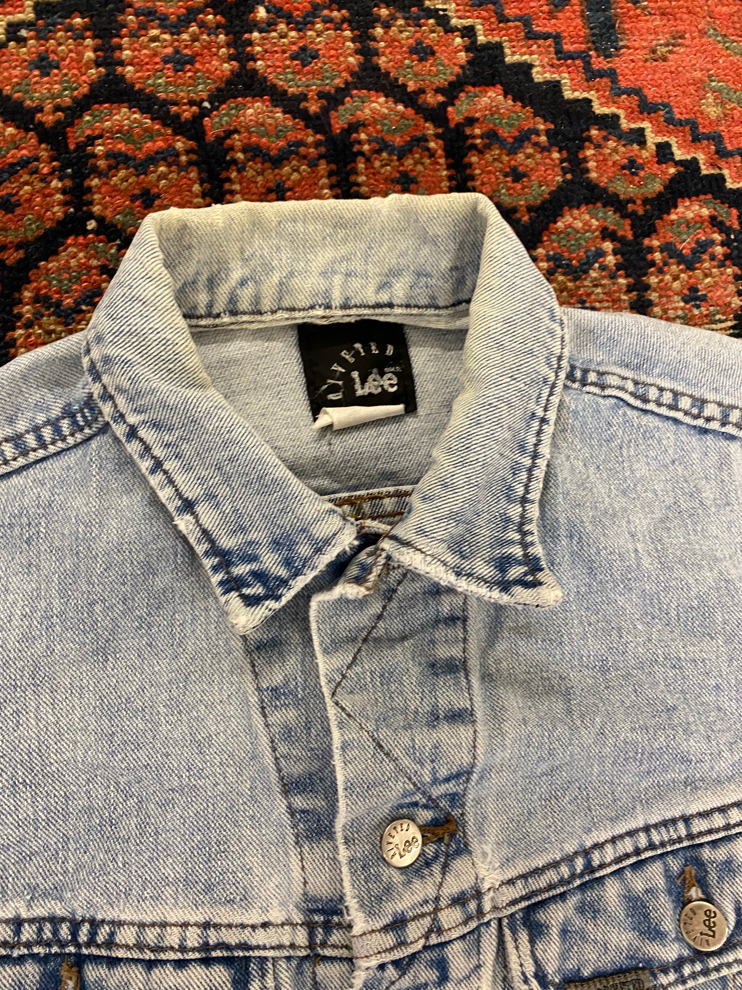 Vintage Lee Elbow Patch Denim Jacket - M