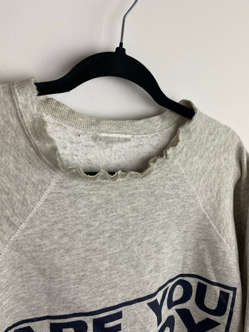 90s front and back football crewneck