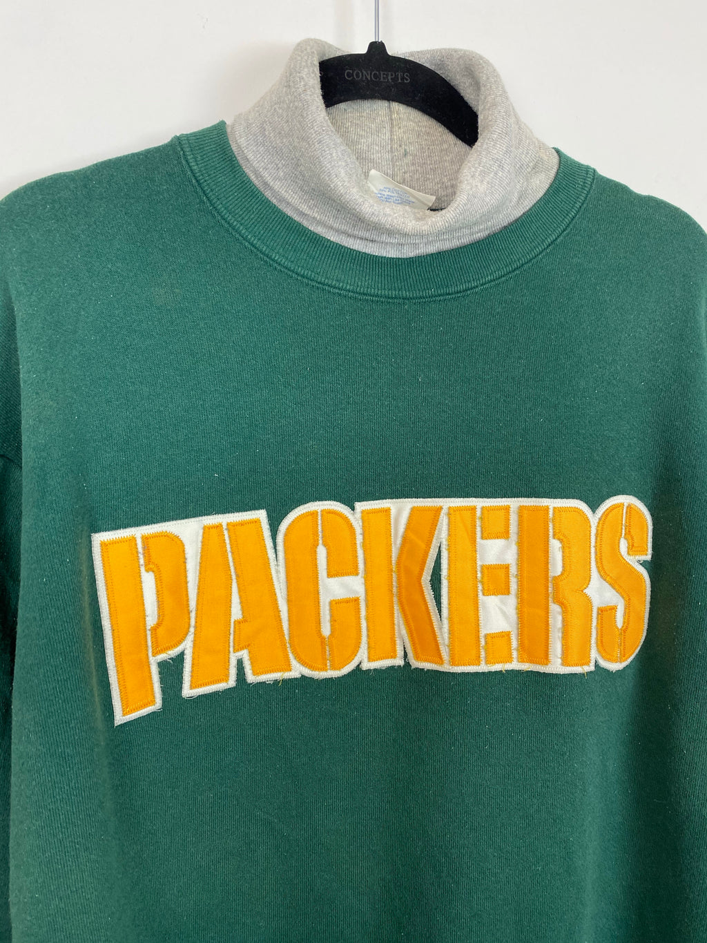 90s turtleneck Green Bay Packers crewneck - M