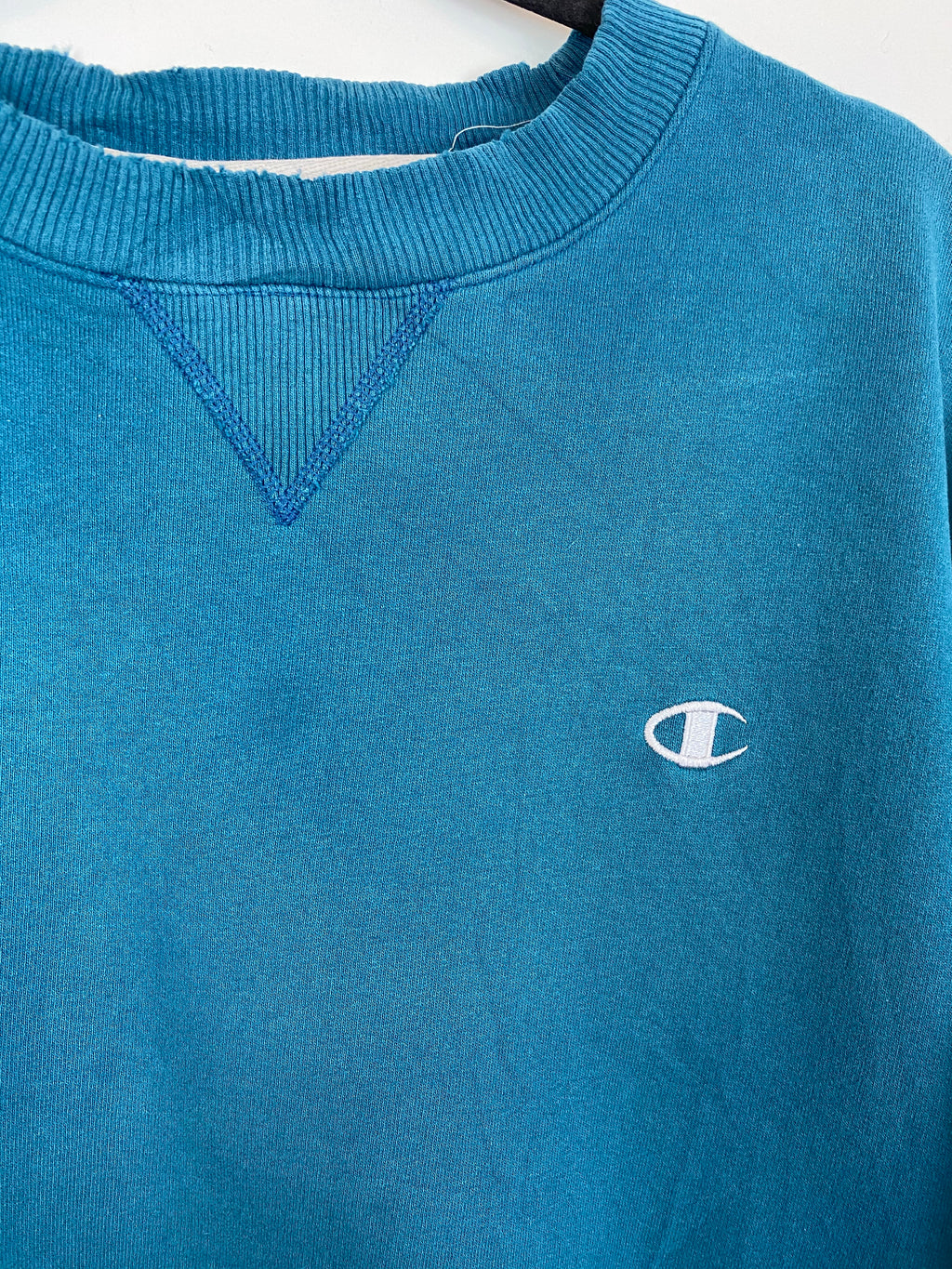 Teal champion crewneck