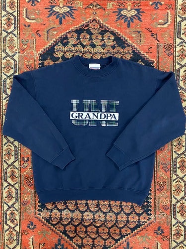 Vintage Embroidered Grandpa Crewneck - S/M