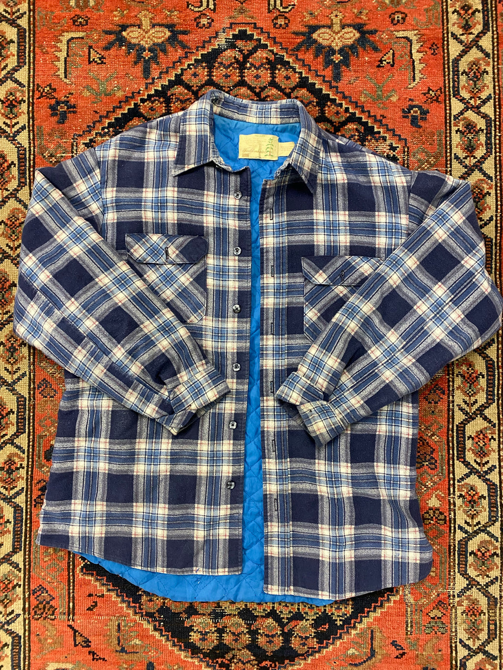 Vintage Lined Plaid - L