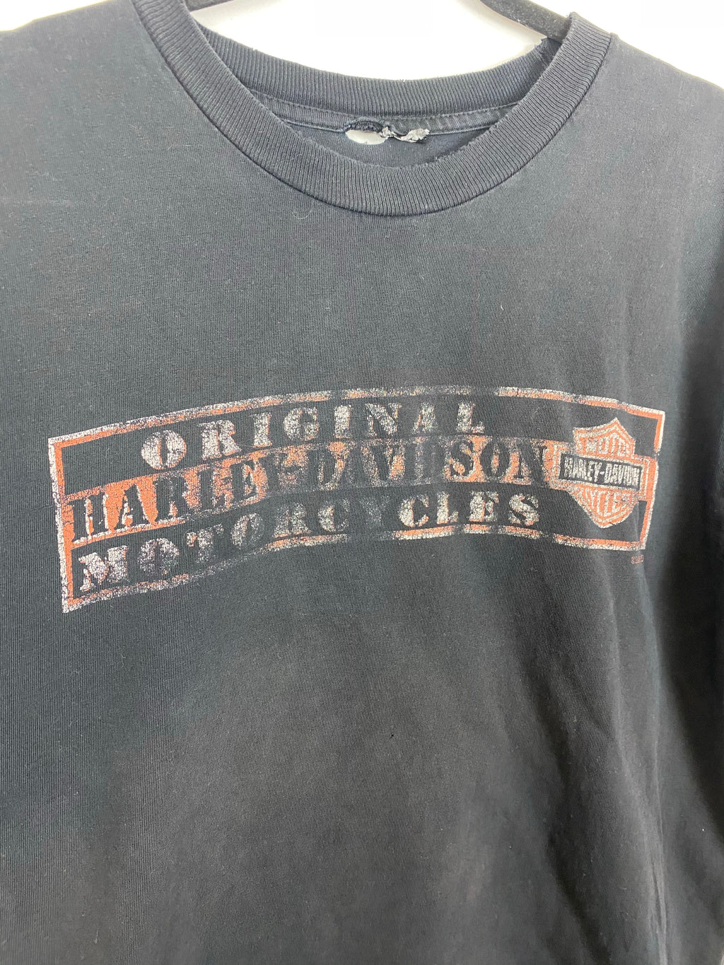 Faded Harley Davidson front and back t shirt