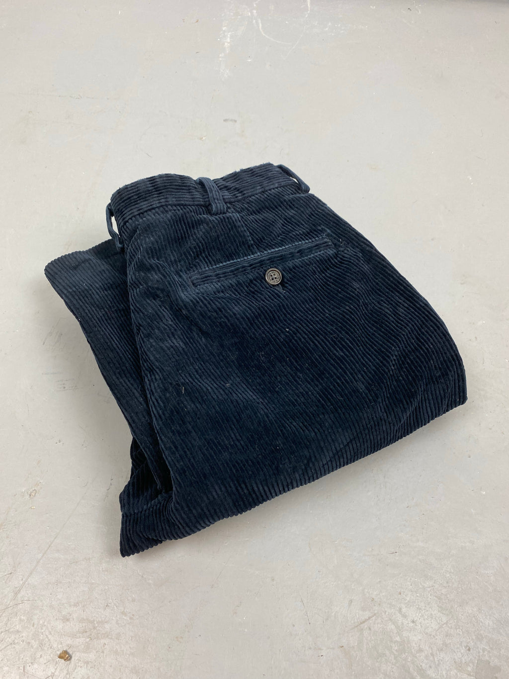 Deep navy baggy corduroy pants