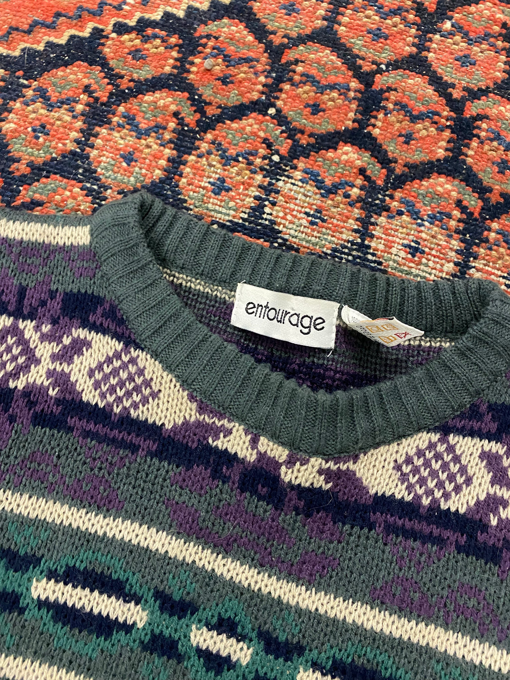 Vintage Knitted Sweater - M