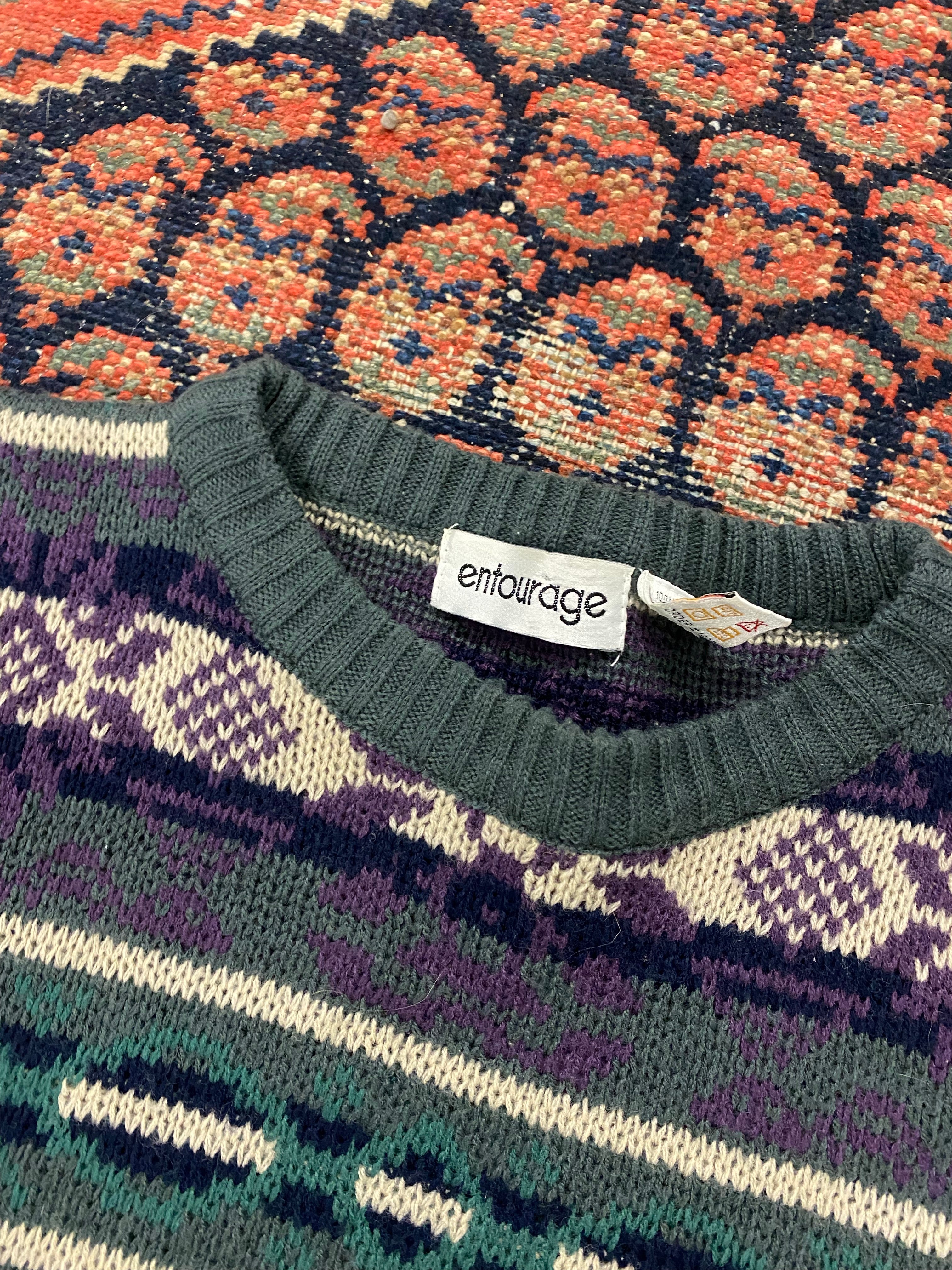 Vintage Knitted Sweater - M