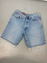 Load image into Gallery viewer, 90s Banana Republic Frayed High Waisted Denim Shorts - 28in