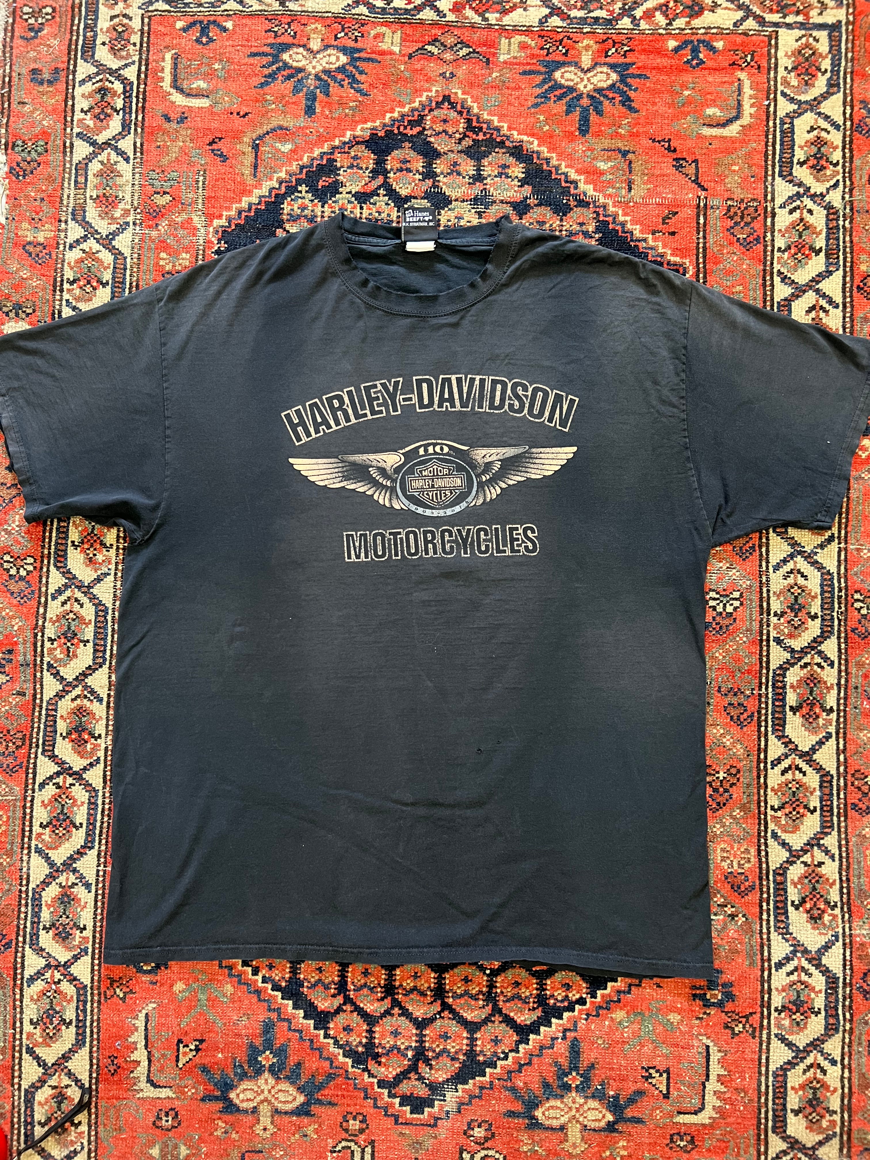 VINTAGE FADED HARLEY DAVIDSON T SHIRT - XL