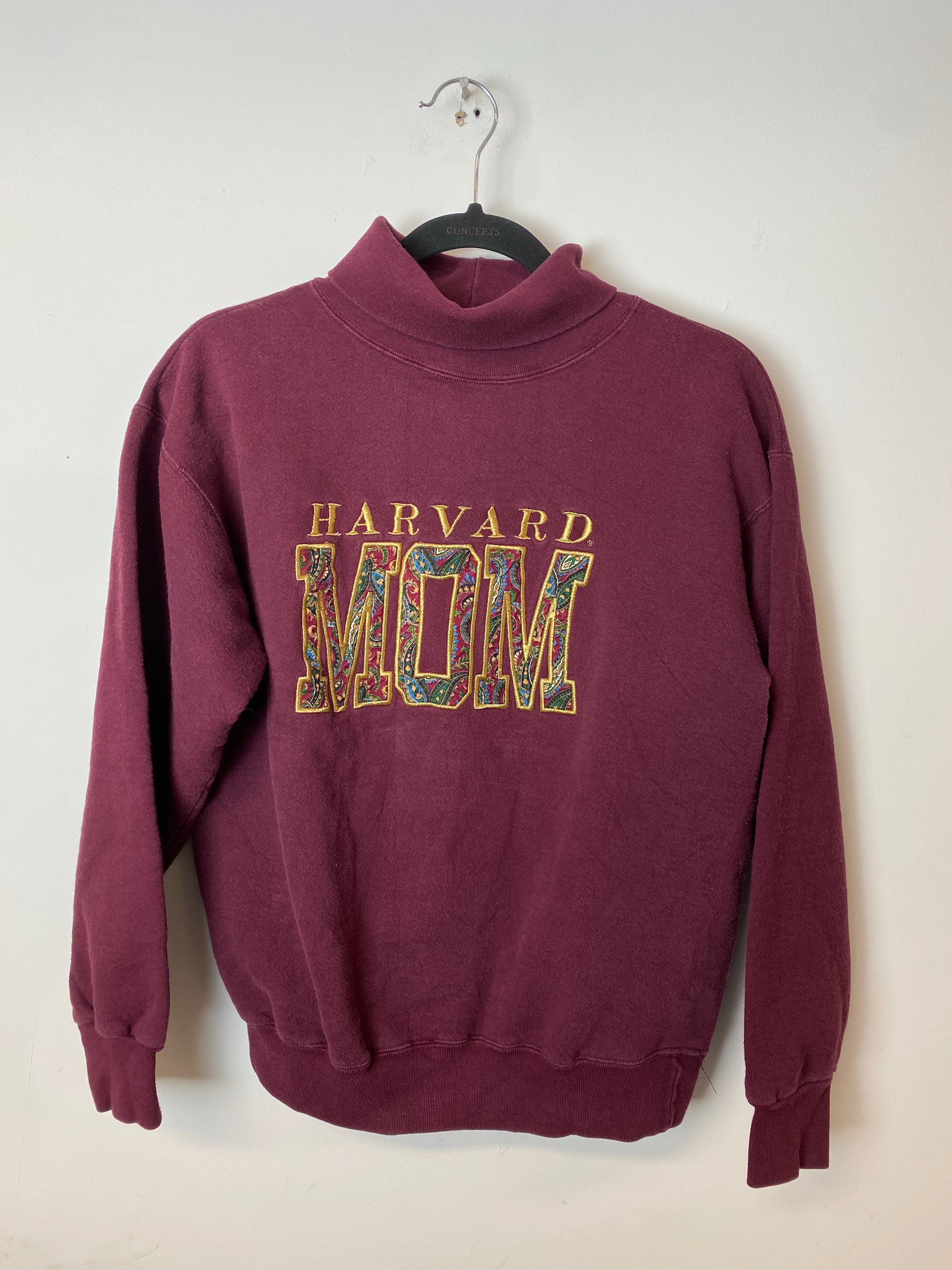 Vintage Harvard Mom Turtleneck Crewneck - XS